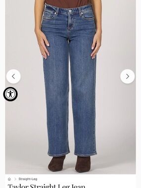 Dear John Straight-Leg Mid Wash Blue Jeans